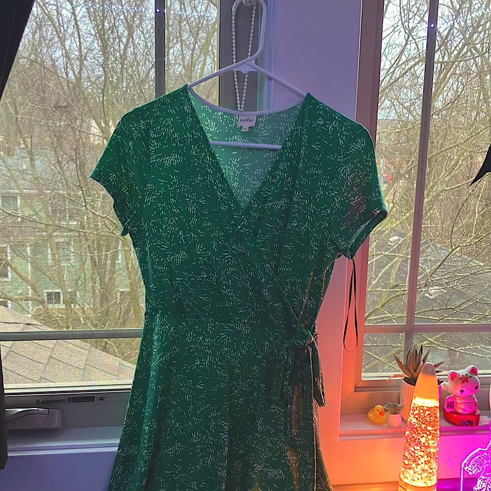 Green Wrap Dress